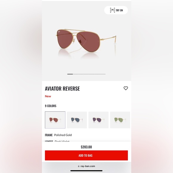 Ray-Ban Aviator Reverse Sunglasses - Picture 4 of 5